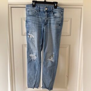 White House Black Market Everyday Soft Denim High-Rise Embellished